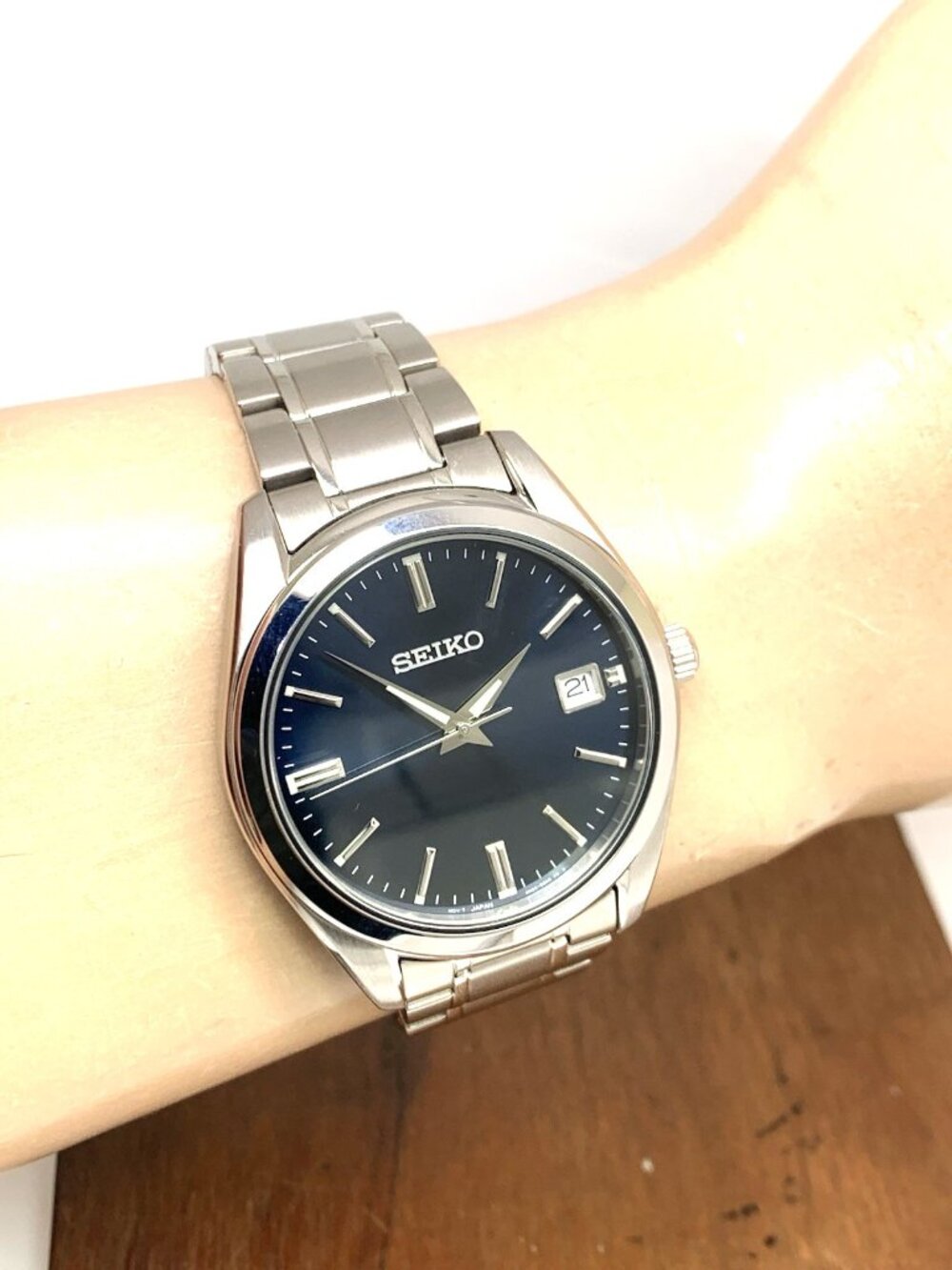 Seiko Men's Watch SUR309 Quartz Blue Dial Date Silver Stainless Steel 40mm - Picture 12 of 15
